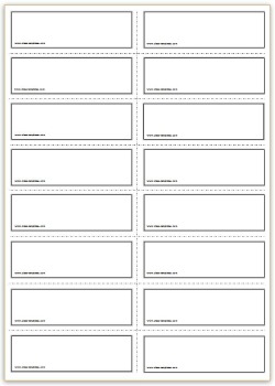 Blank Flashcard Template