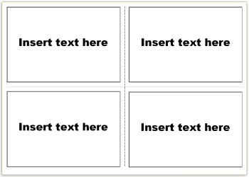 Vocabulary Flash Cards Using Ms Word