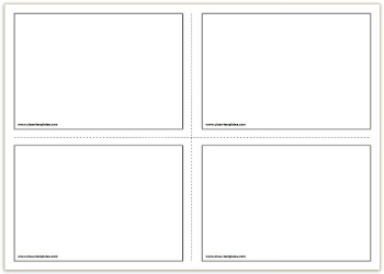 Vocabulary Flash Card Templates