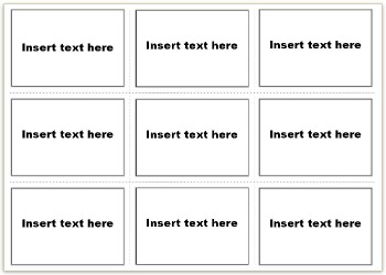Vocabulary Flash Cards Using Ms Word