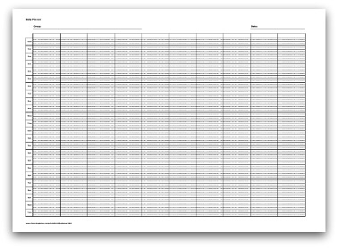 Selection of Printable Daily Planner formats