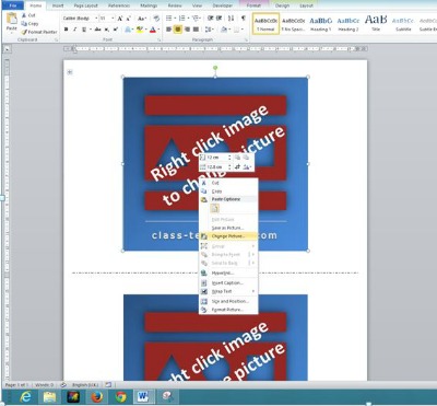 Make Flash Cards Using Ms Word