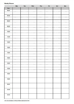 Free Printable Weekly Planner