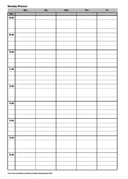 Weekly Planning Template from www.class-templates.com