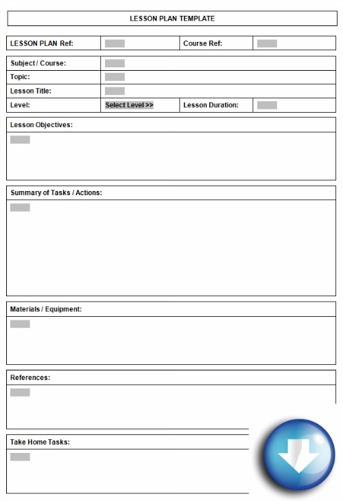 Printable Lesson Plan Templates DocTemplates