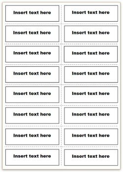 8x2 Vocabulary Flash CardsTemplate