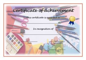 Free Printable Certificates of Achievement - A4 Landscape - Creativity