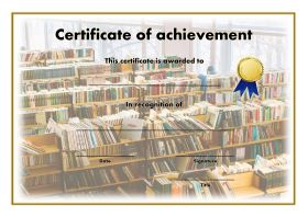 Free Printable Certificates of Achievement - A4 Landscape - Reading