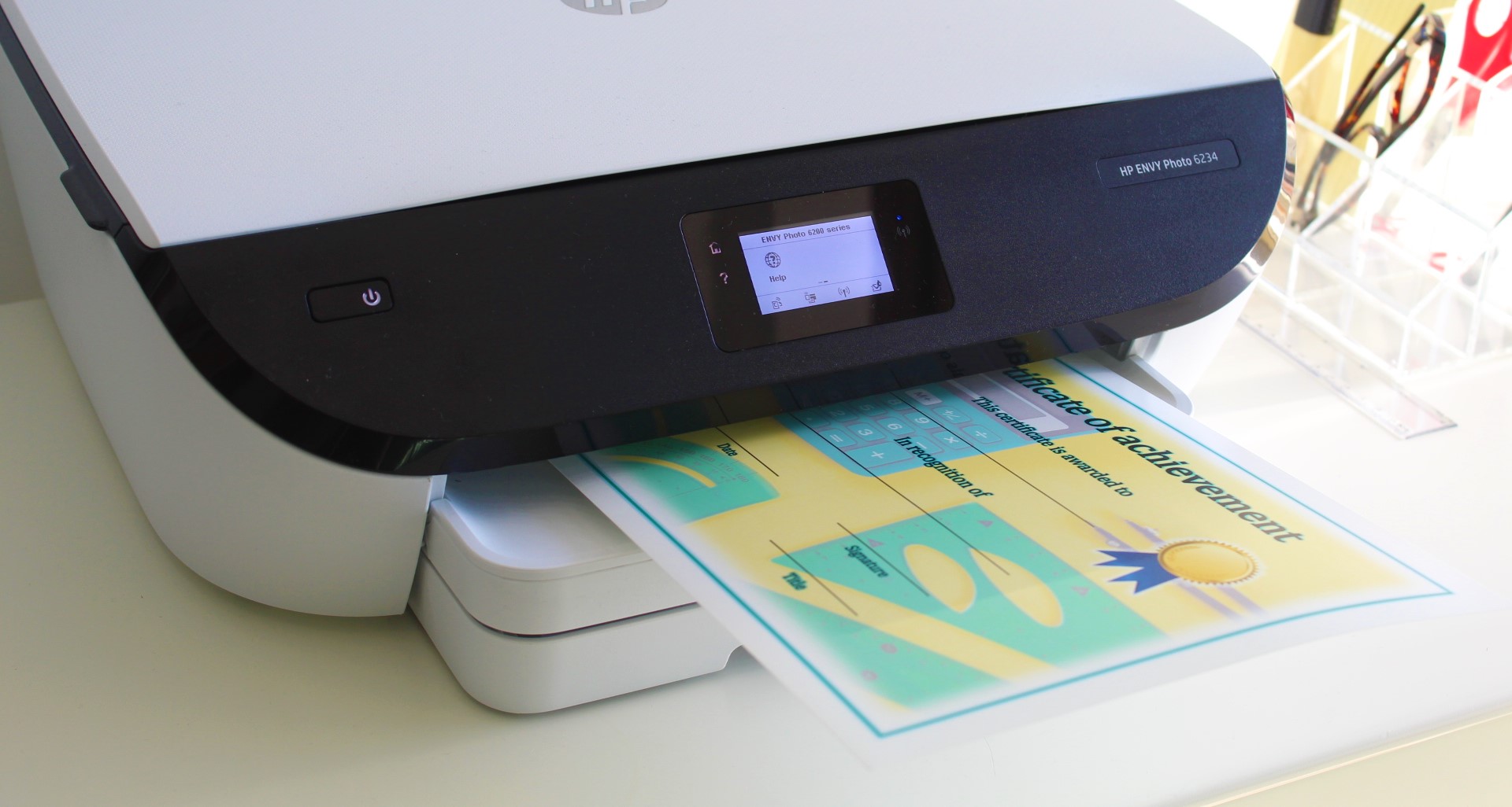 Printing the free award certificate