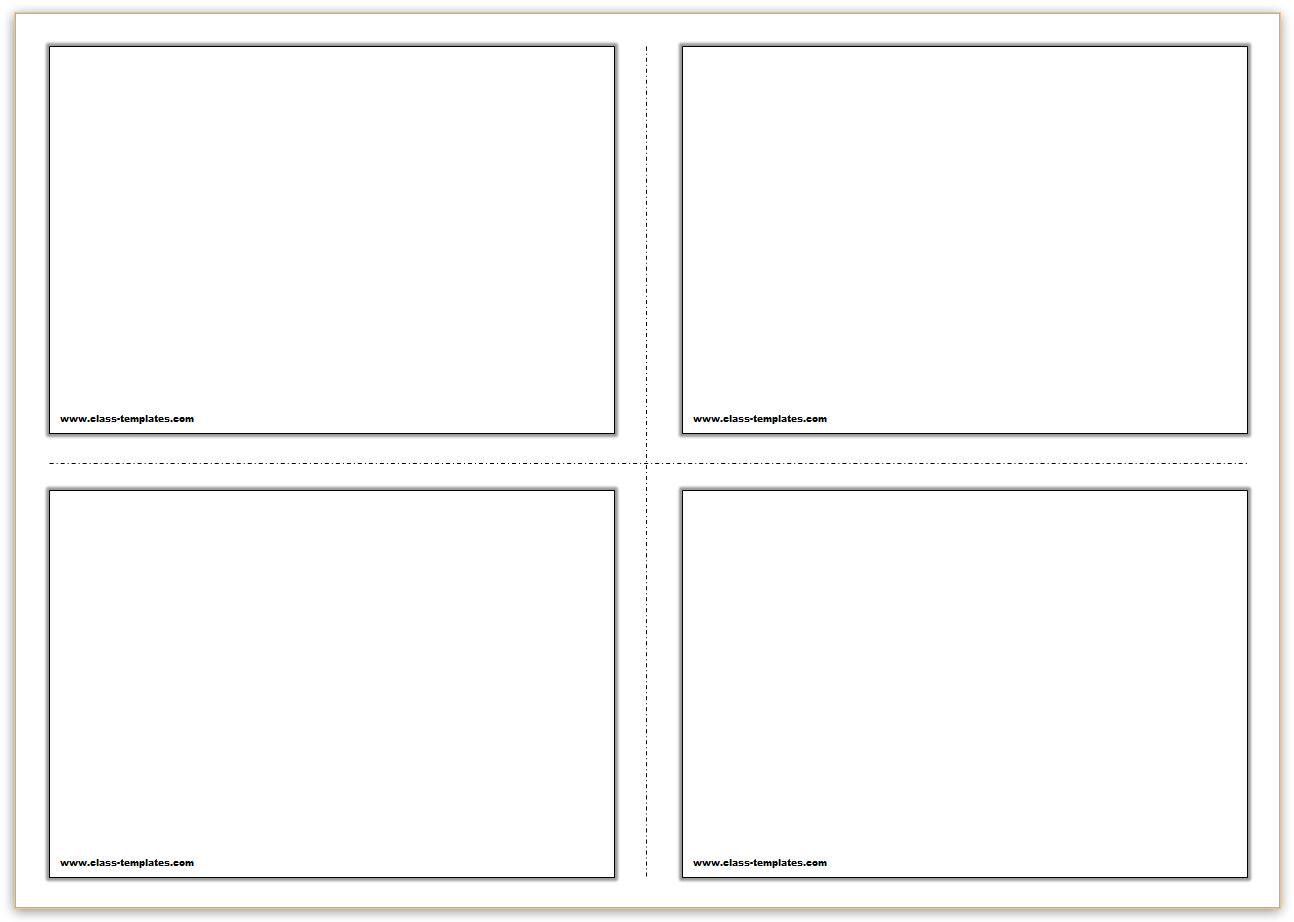 Free Printable Flash Cards Template With 4x6 Note Card Template