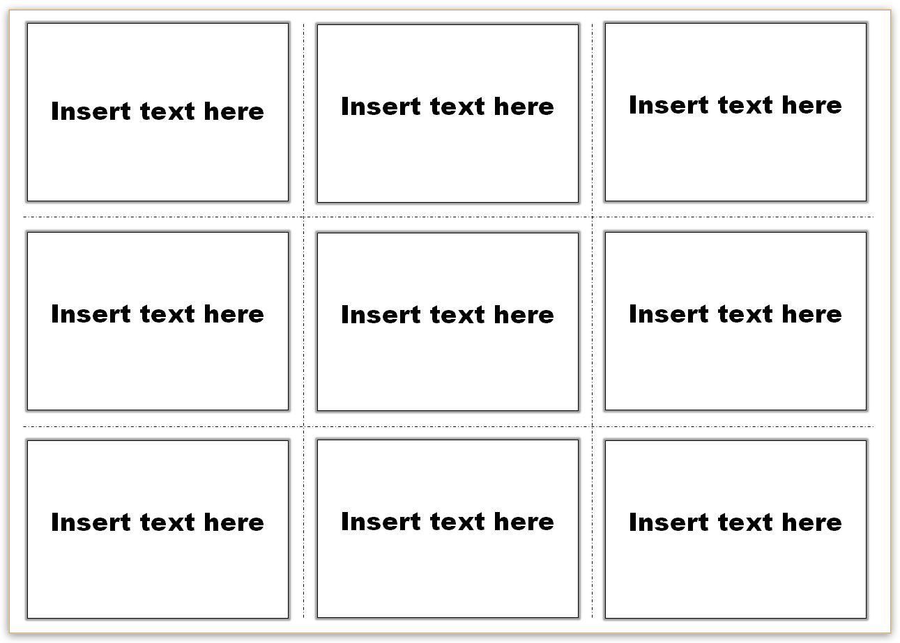 Vocabulary Flash Card Templates