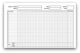 Monthly Attendance Chart