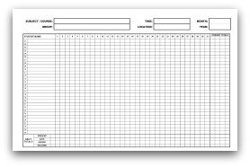 Printable Attendance Calendars in PDF format