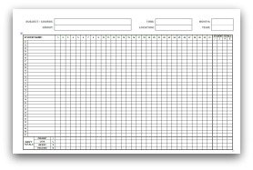 Monthly Attendance Forms in MS Word format