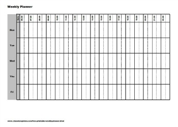 Free printable weekly planner