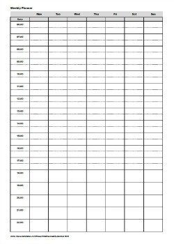 free printable weekly planner