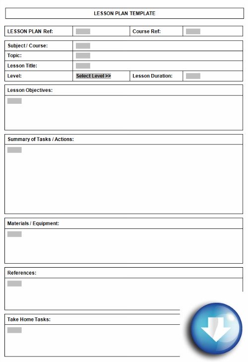 Lesson Plan Format in MS Word