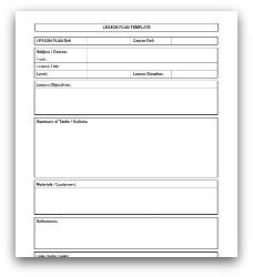 Lesson Plan Printable Template from www.class-templates.com