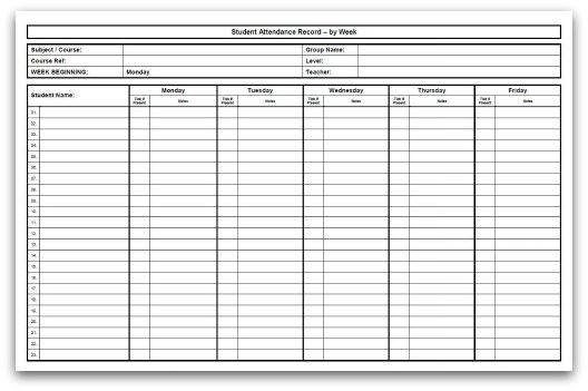 Weekly Sign In And Out Sheet Template from www.class-templates.com